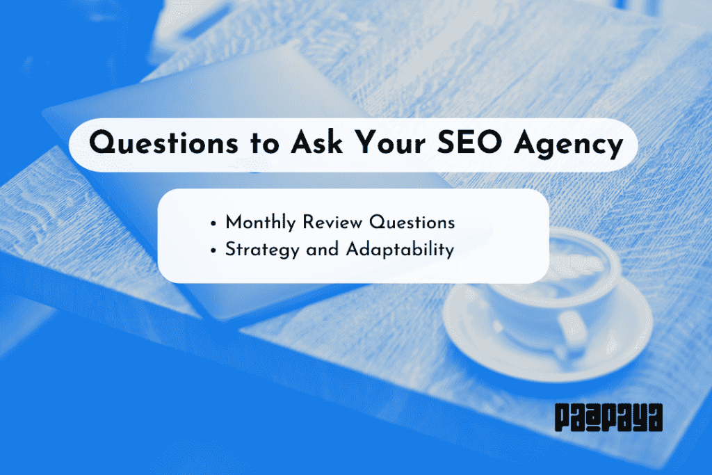 This image shows the angles of asking questions to your SEO agency 